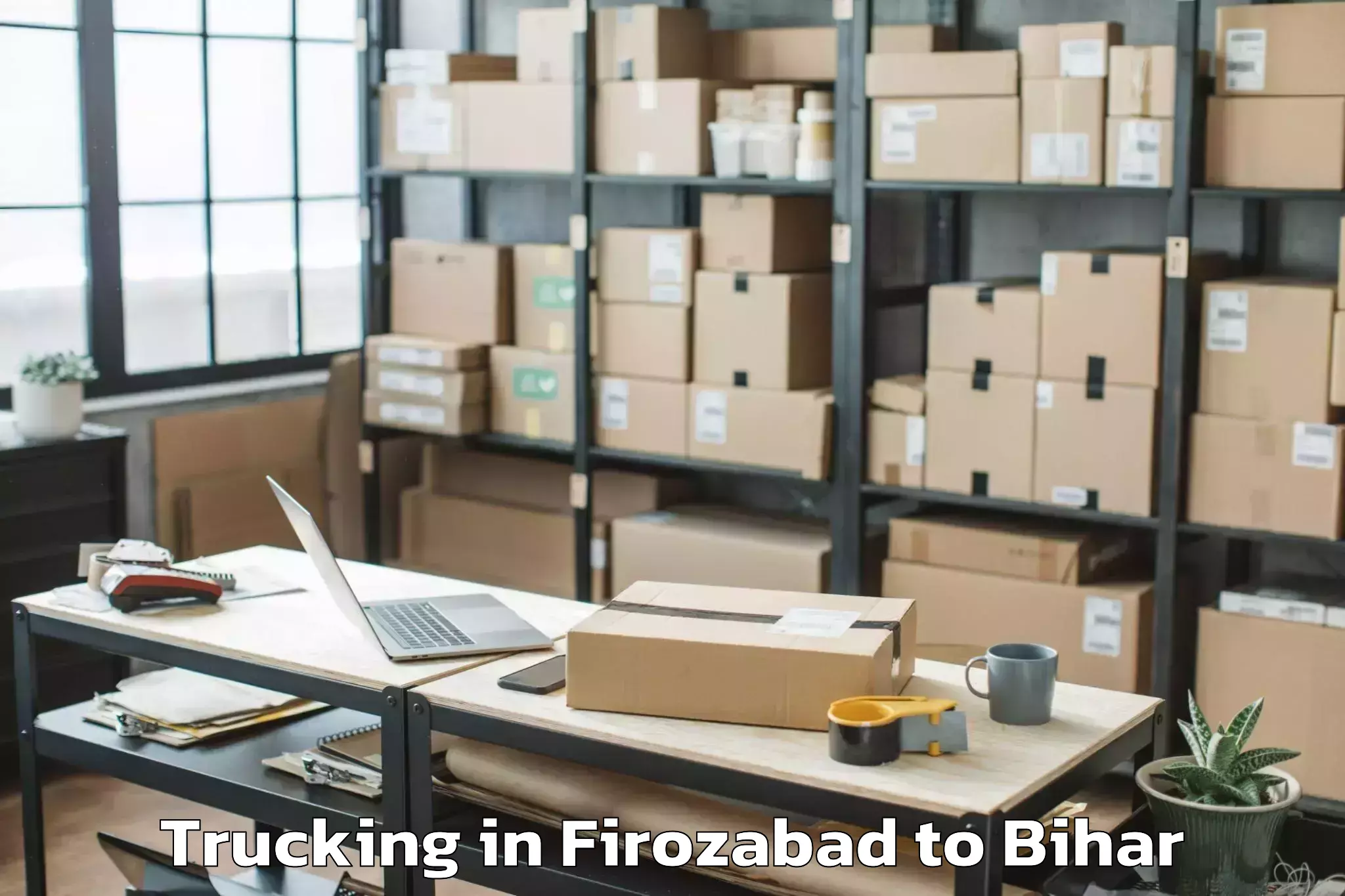 Trusted Firozabad to Kusheshwar Asthan Trucking